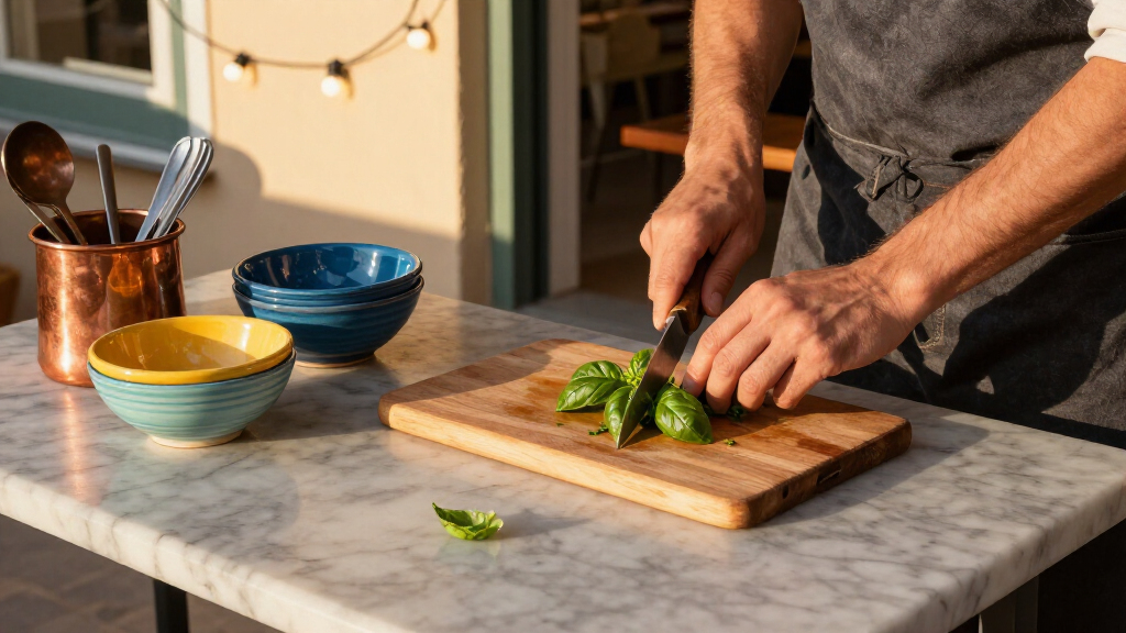 Italian cooking utensils set