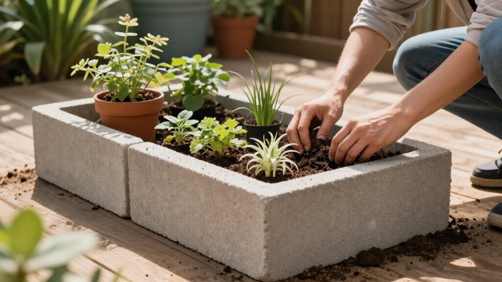 best cinder blocks for container gardens