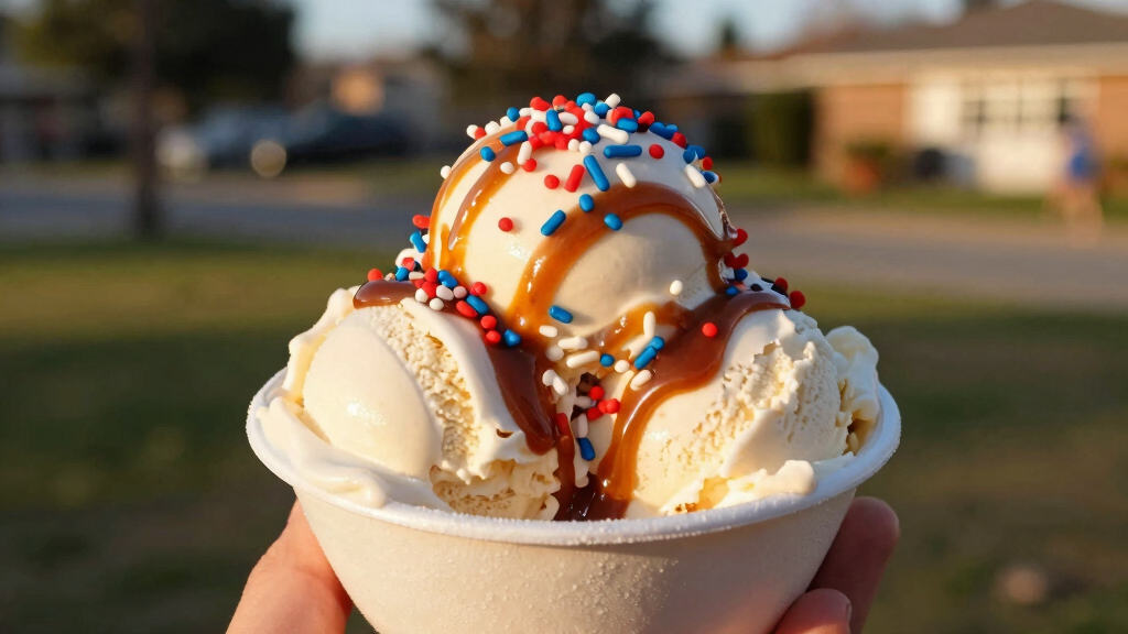 patriotic ice cream toppings