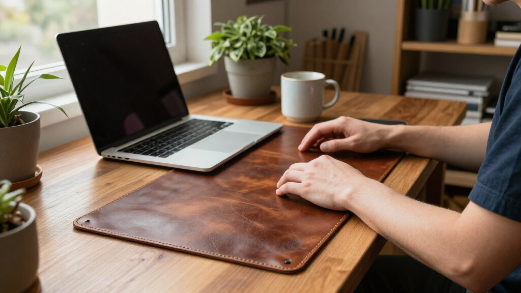 leather desk mat xl