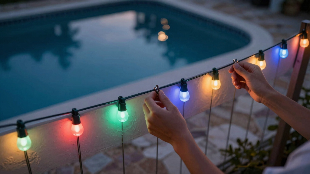 patriotic LED outdoor string lights