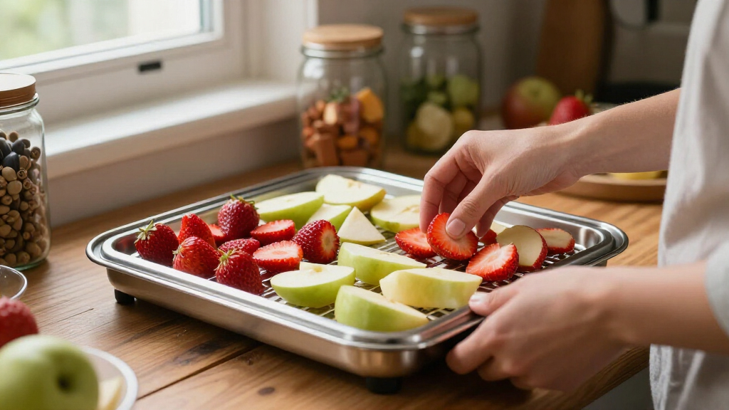 dehydrator for making fruit powders