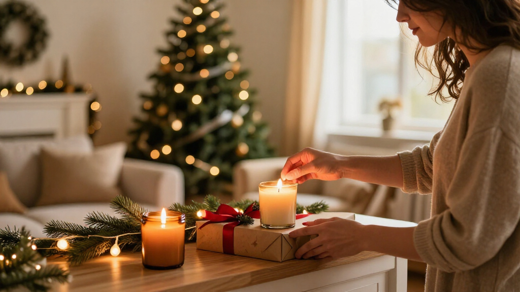 Christmas candle gift sets