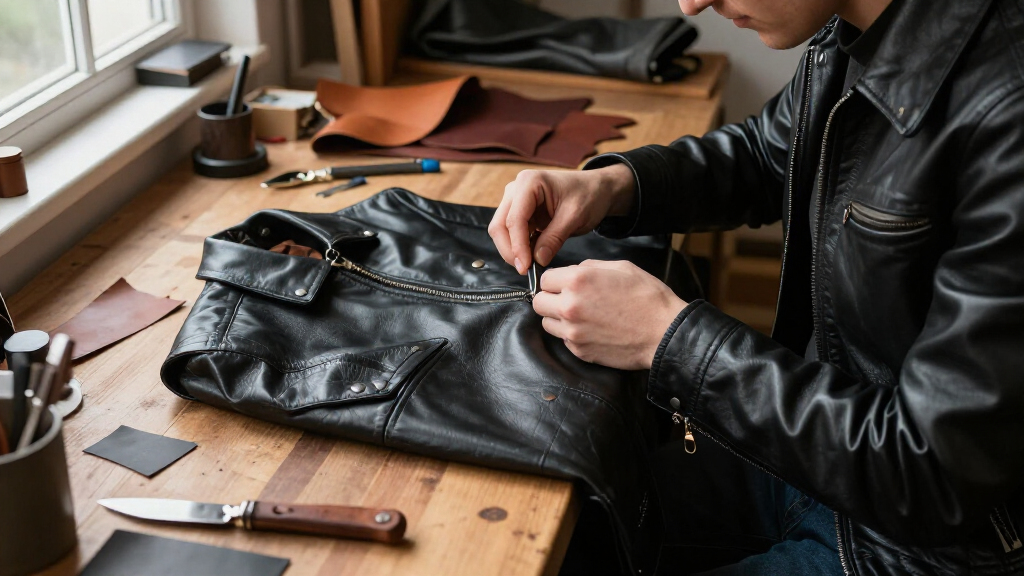 leather jacket