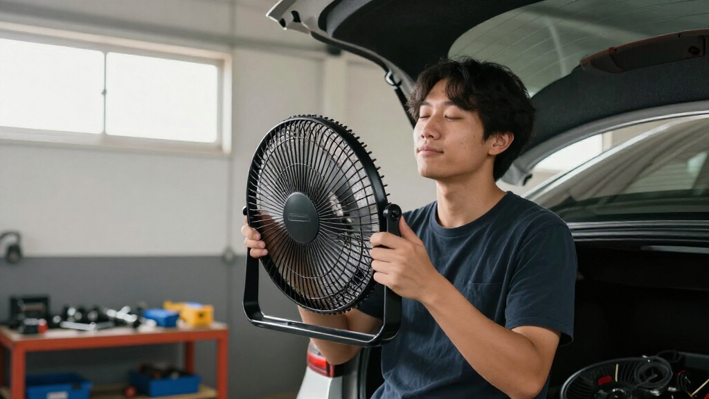 portable battery powered fan