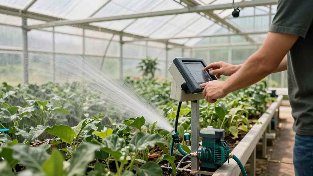 best automated fertigation pump for hobby greenhouses