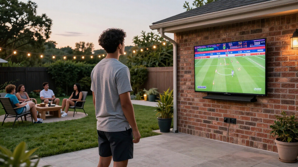best large outdoor tv for backyard sports nights