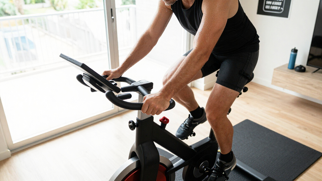 spin bike with magnetic resistance and screen