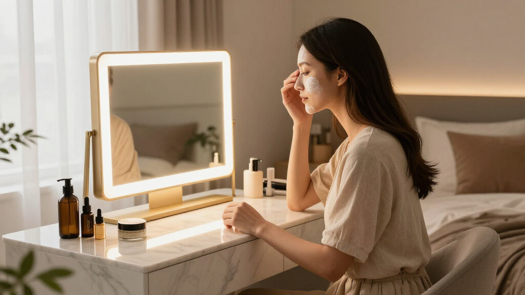 best luxury vanity desk with lighting