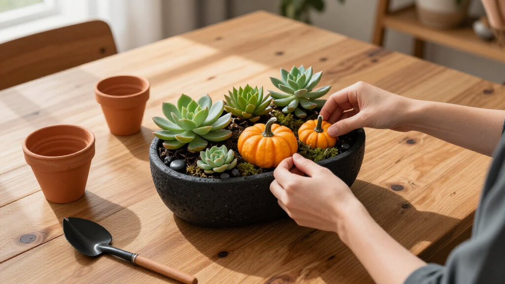 best Halloween succulent decor