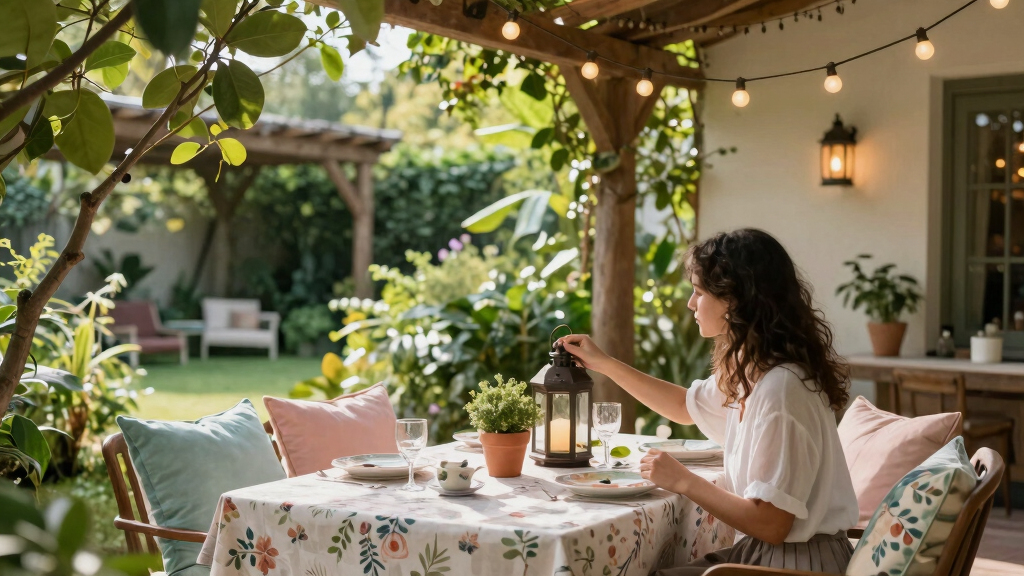 romantic outdoor patio decor
