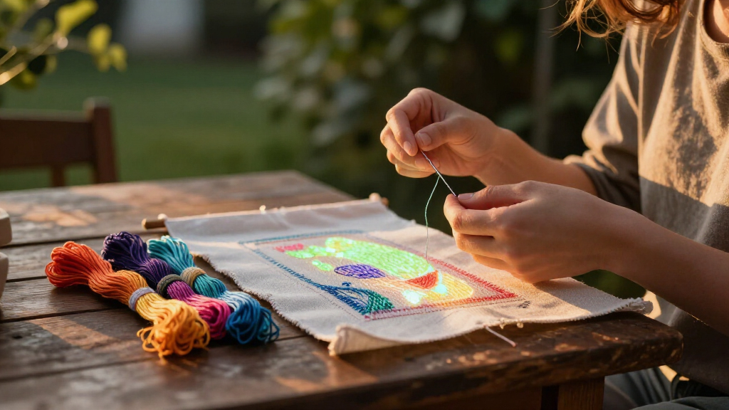 glowinthedark embroidery floss