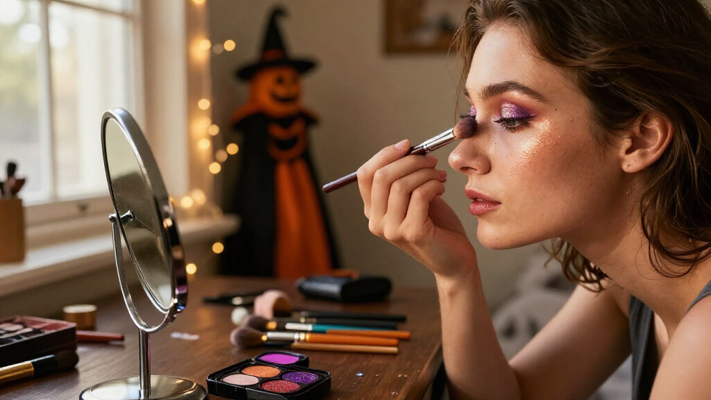 Halloween glitter eye shadow palettes