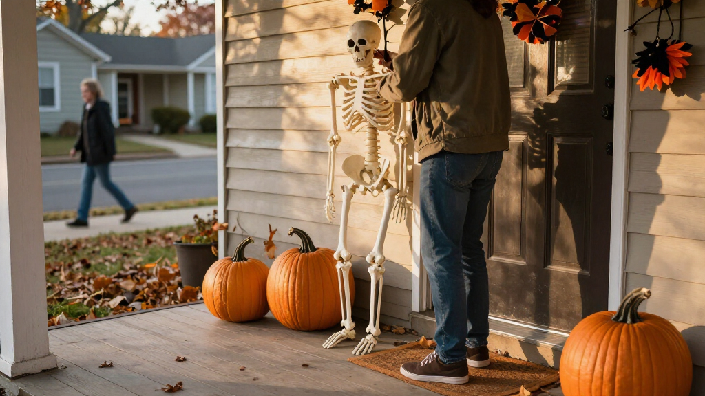 Halloween skeleton decorations
