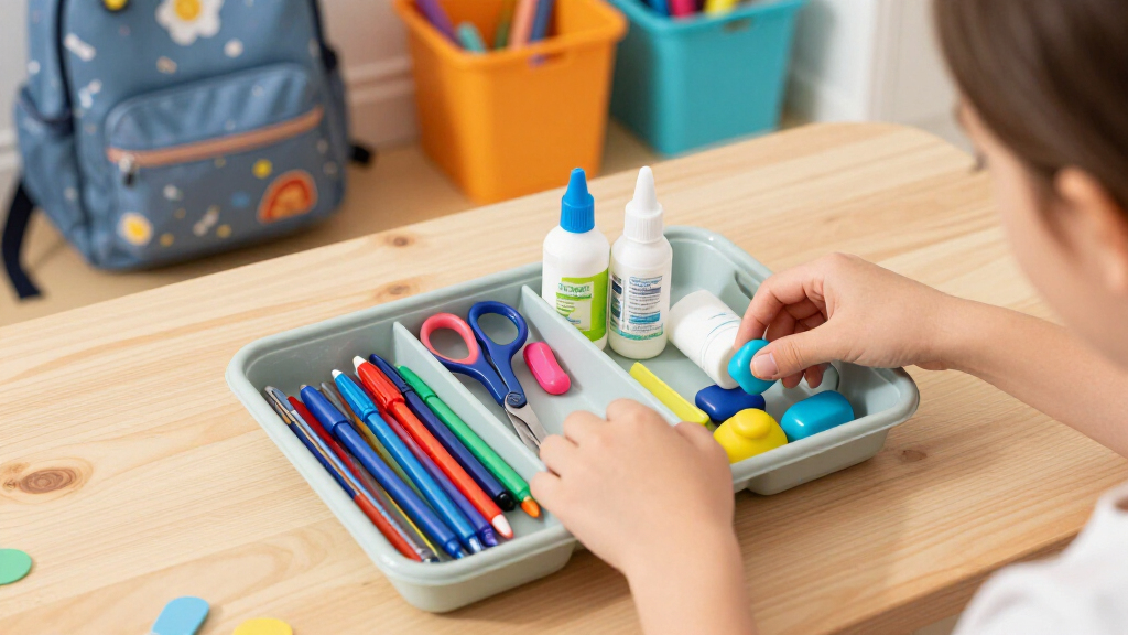kids school supplies organizer