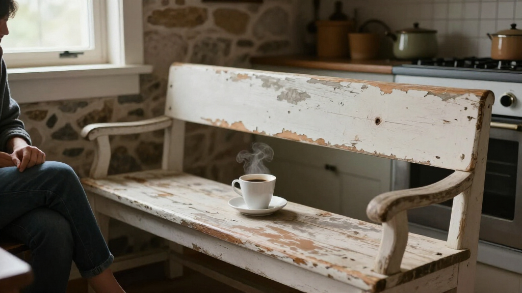 rustic farmhouse benches