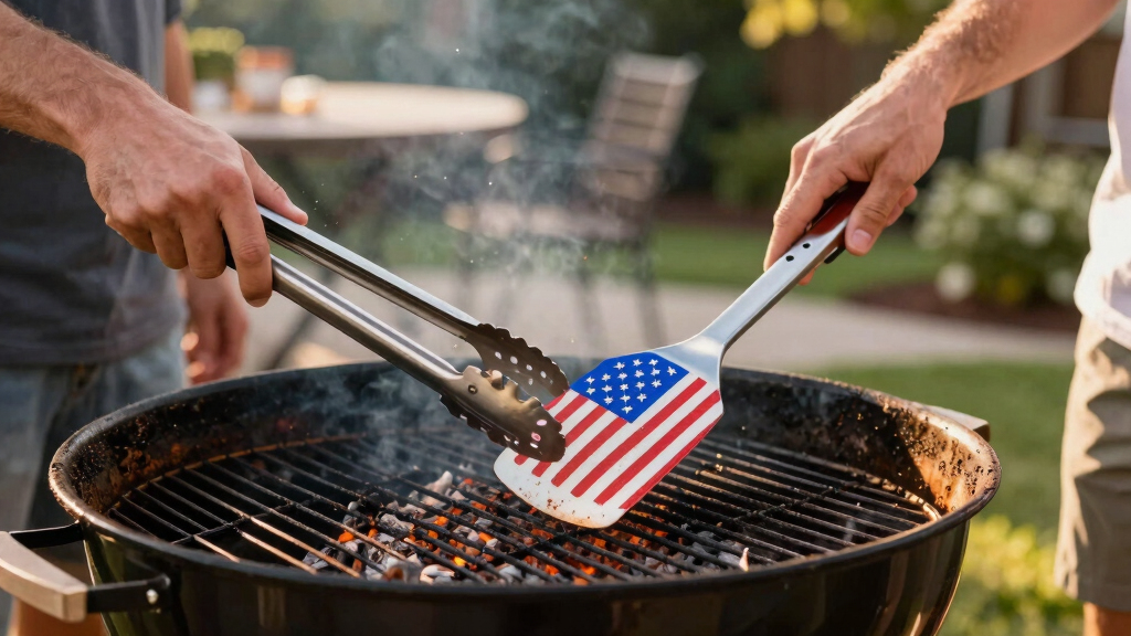 patriotic outdoor grilling tools