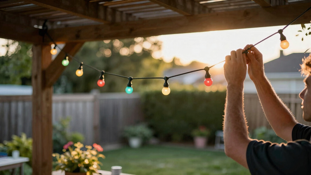 smart outdoor string lights