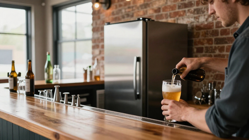 kegerator for commercial style home bar