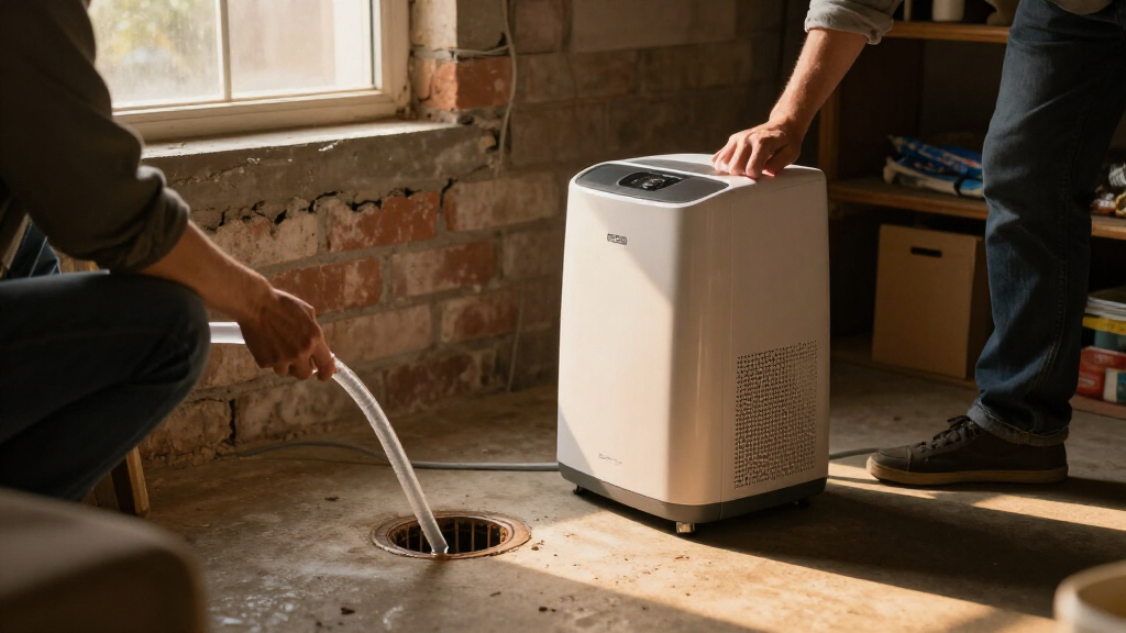 dehumidifier for basement with drain hose