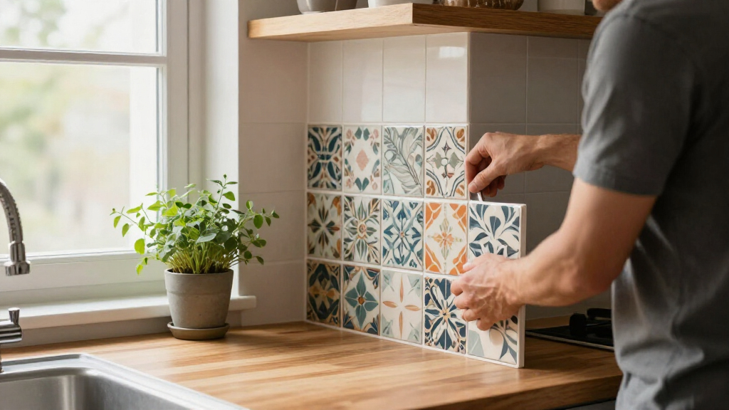 best peel and stick backsplash tiles