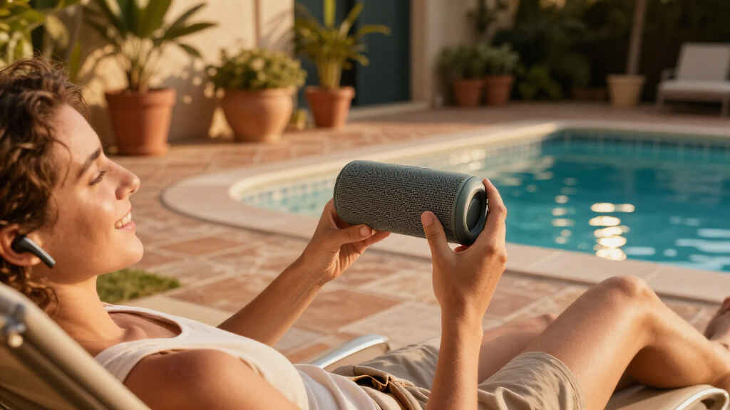 poolside waterproof Bluetooth speakers