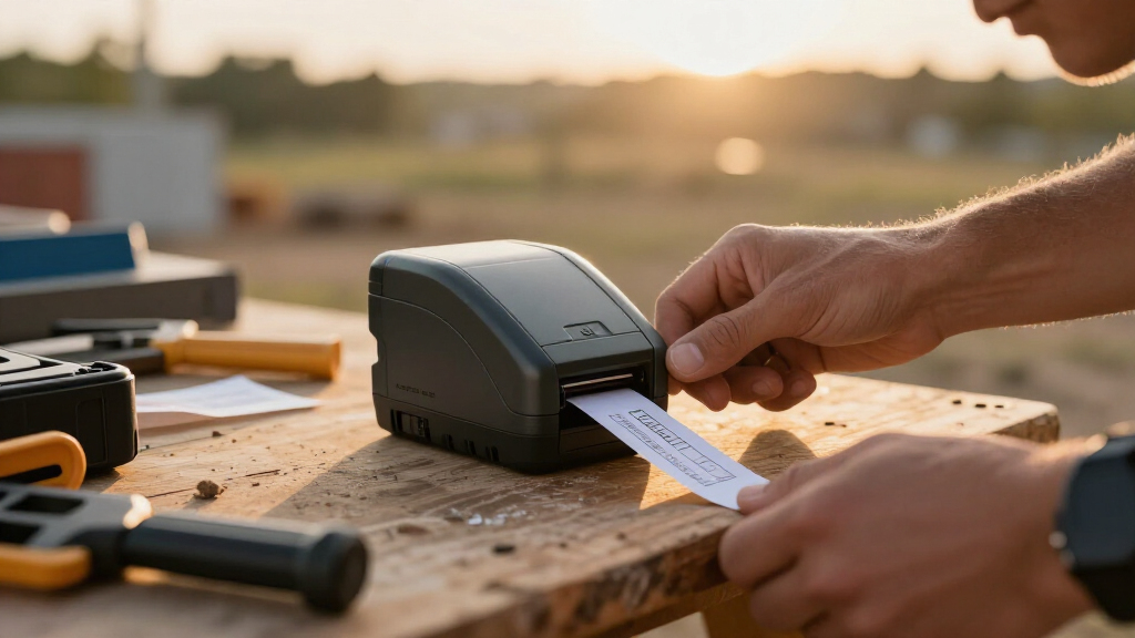 portable label printer for field work