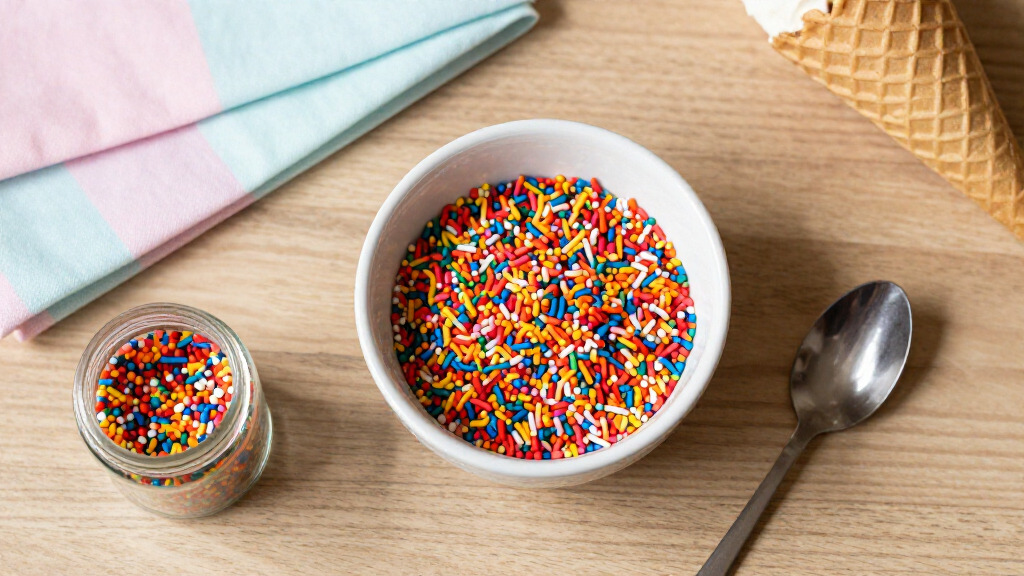 ice cream topping sprinkles