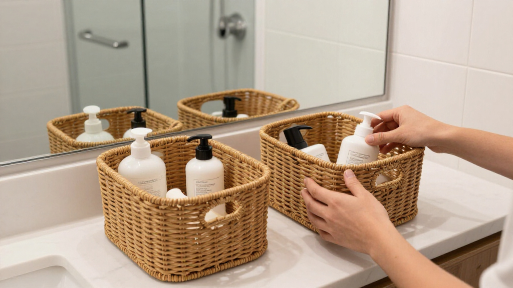 best bathroom storage baskets