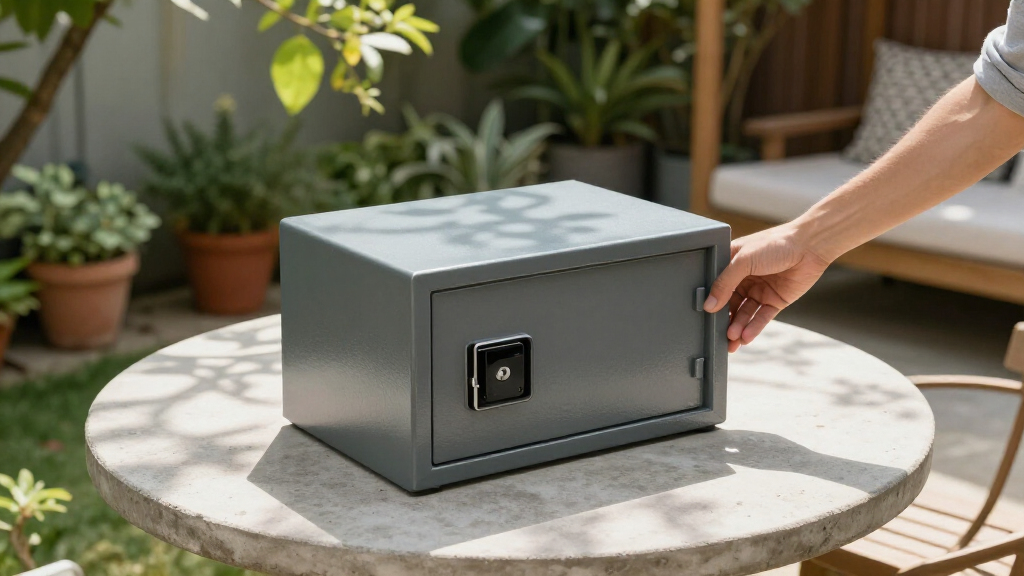 outdoor security safe fireproof