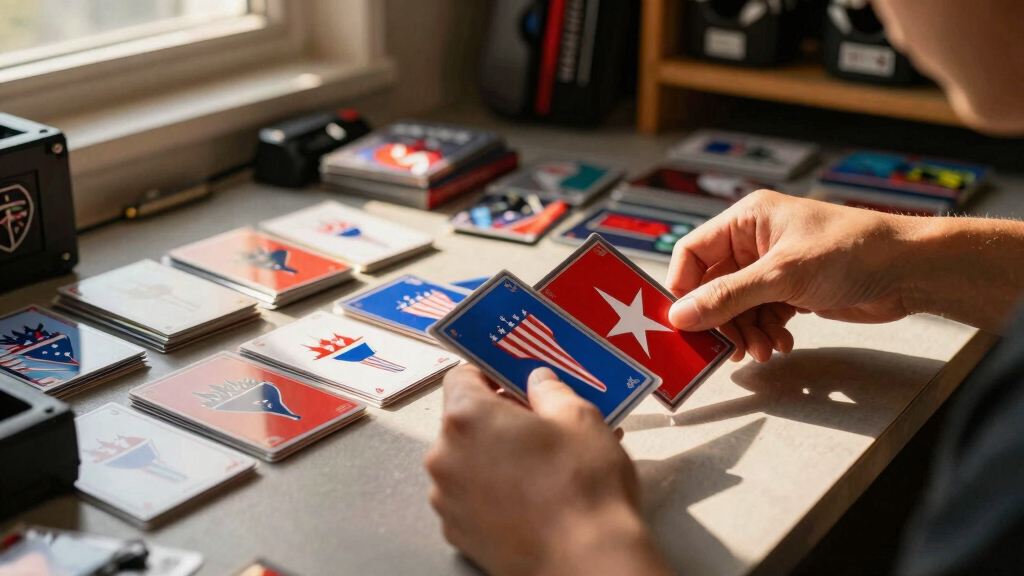 patriotic trading card sleeves