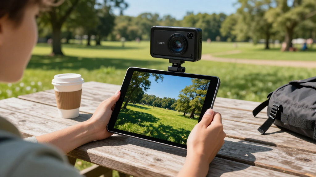 external camera monitor for bright daylight