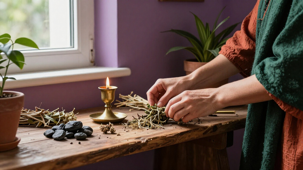 witchcraft altar decor