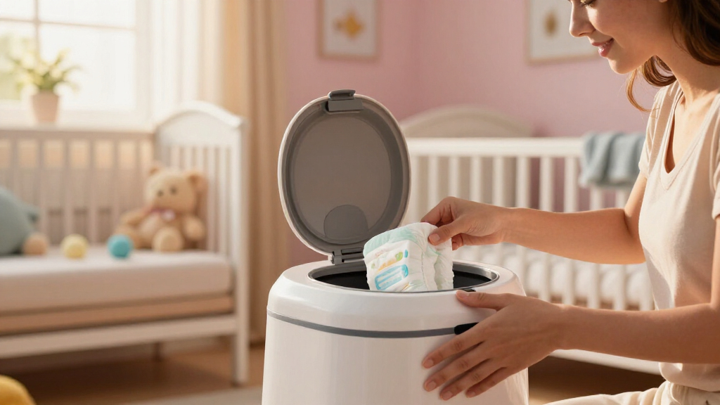 smart trash can odor control for diapers