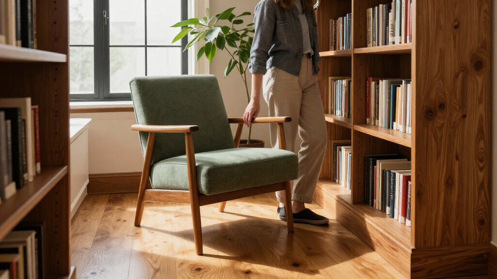rolling library chair