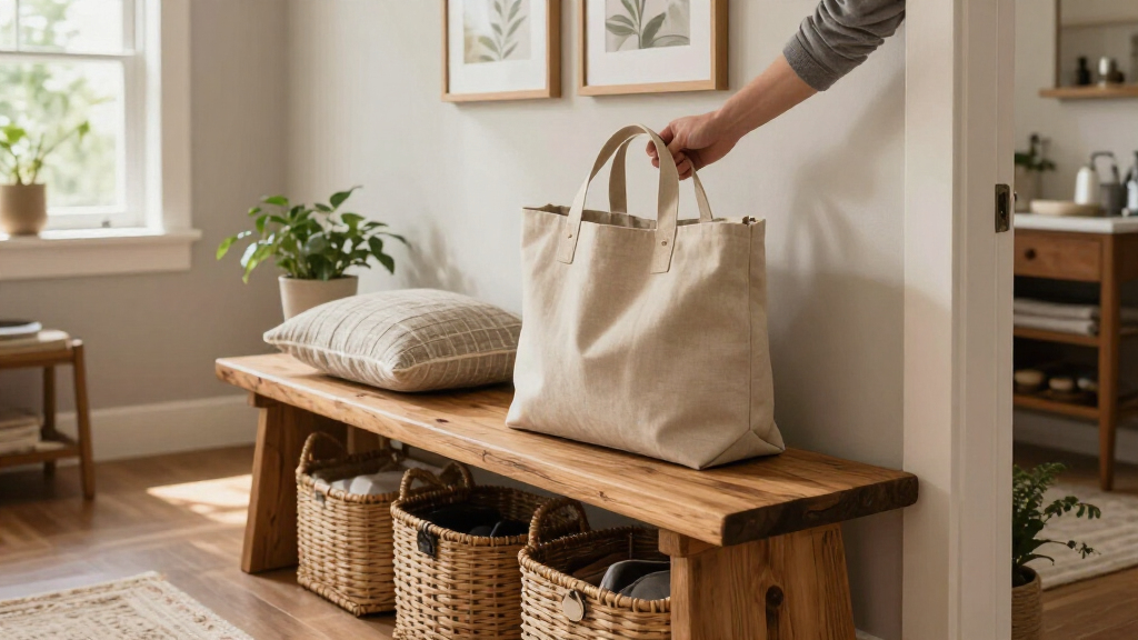 best entry benches with storage for busy homes