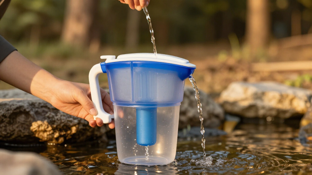 portable water filter system for disaster prep