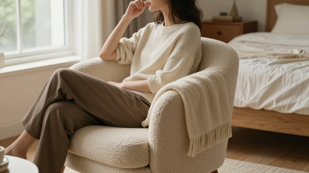 best boucle accent chair for bedroom