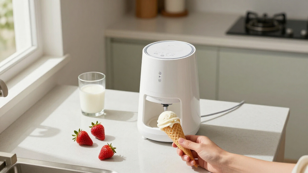 soft serve ice cream maker with self cleaning