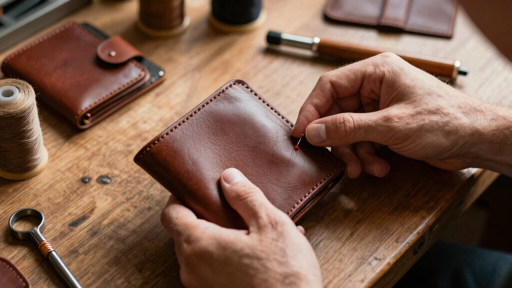 men's leather soccer wallets