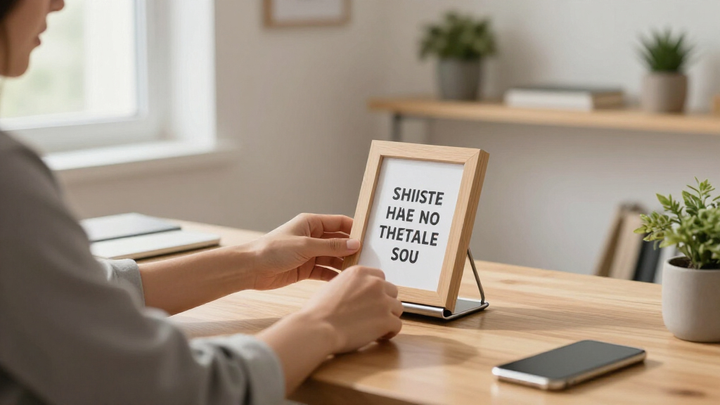 motivational quote desk accessories