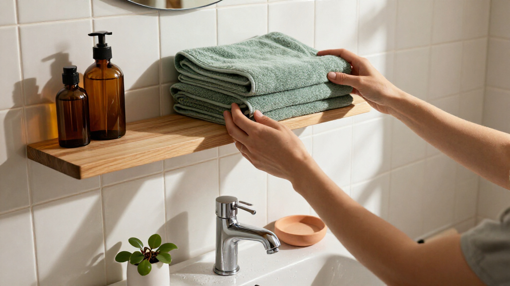 bathroom shelves