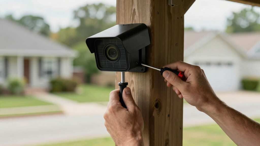 solar-powered outdoor security cameras