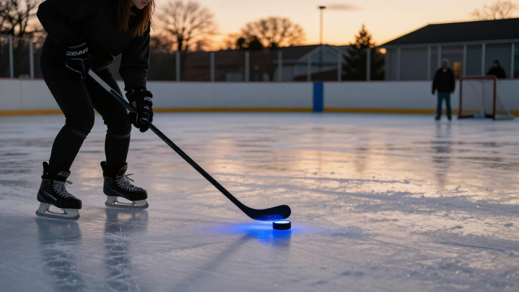 lighted hockey pucks