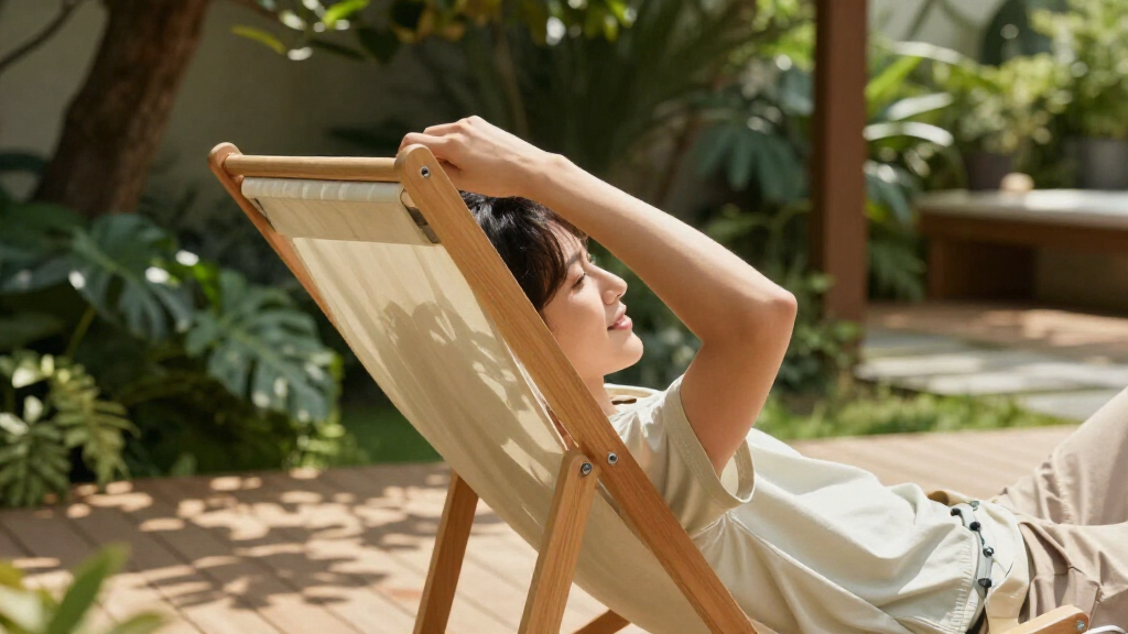 foldable sun lounger chair upf