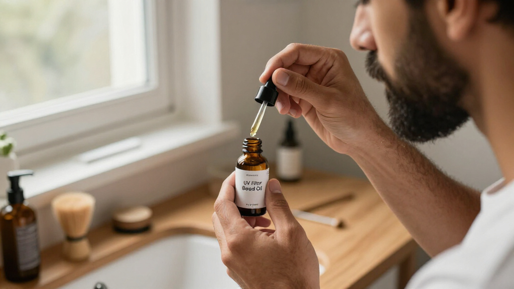 beard oil with uv filter