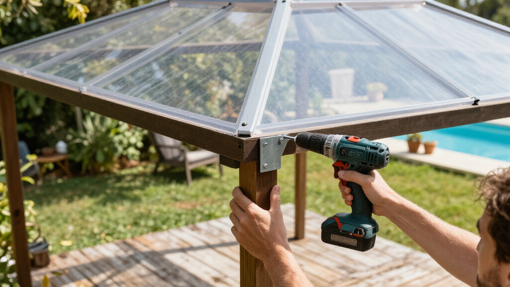 best polycarbonate roof gazebo