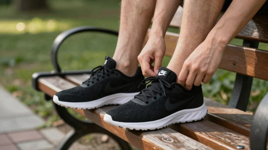 best black Nike sneakers