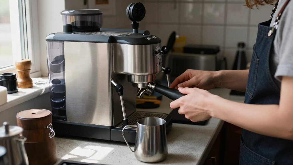 best E61 espresso machine with direct plumb and drain