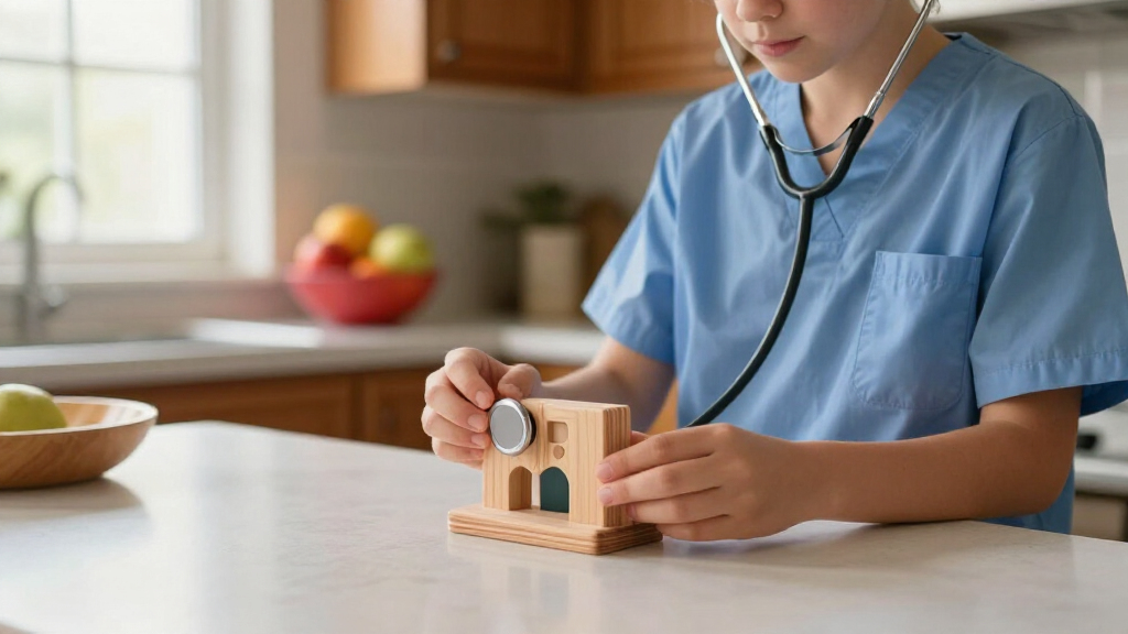 pretend doctor set wooden